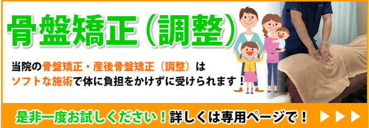 骨盤矯正(調整)専用ページはこちら
